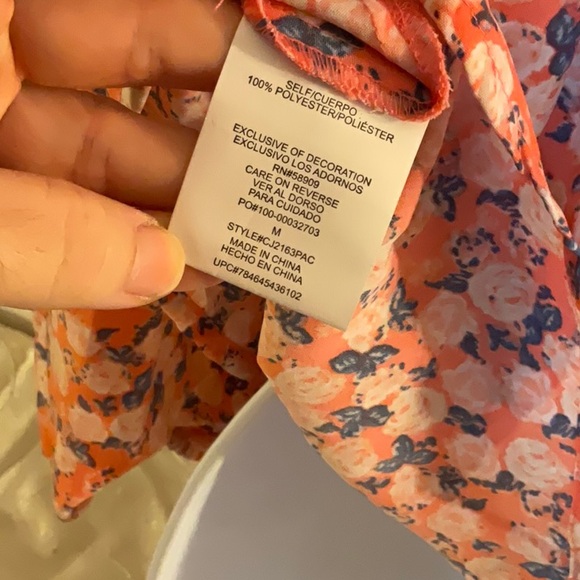 Copper Key off the shoulder thin long sleeve top size M - Picture 5 of 5